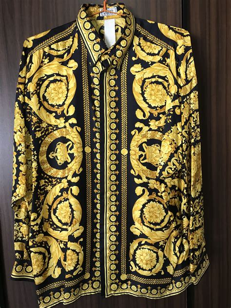 mens vintage versace silk shirts for sale|vintage versace t shirt.